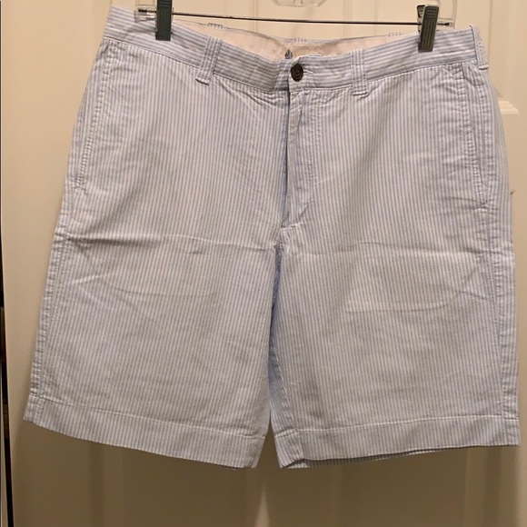 Jcrew 9in Inseem - Seersucker Short - Sz. 34 - Picture 1 of 2